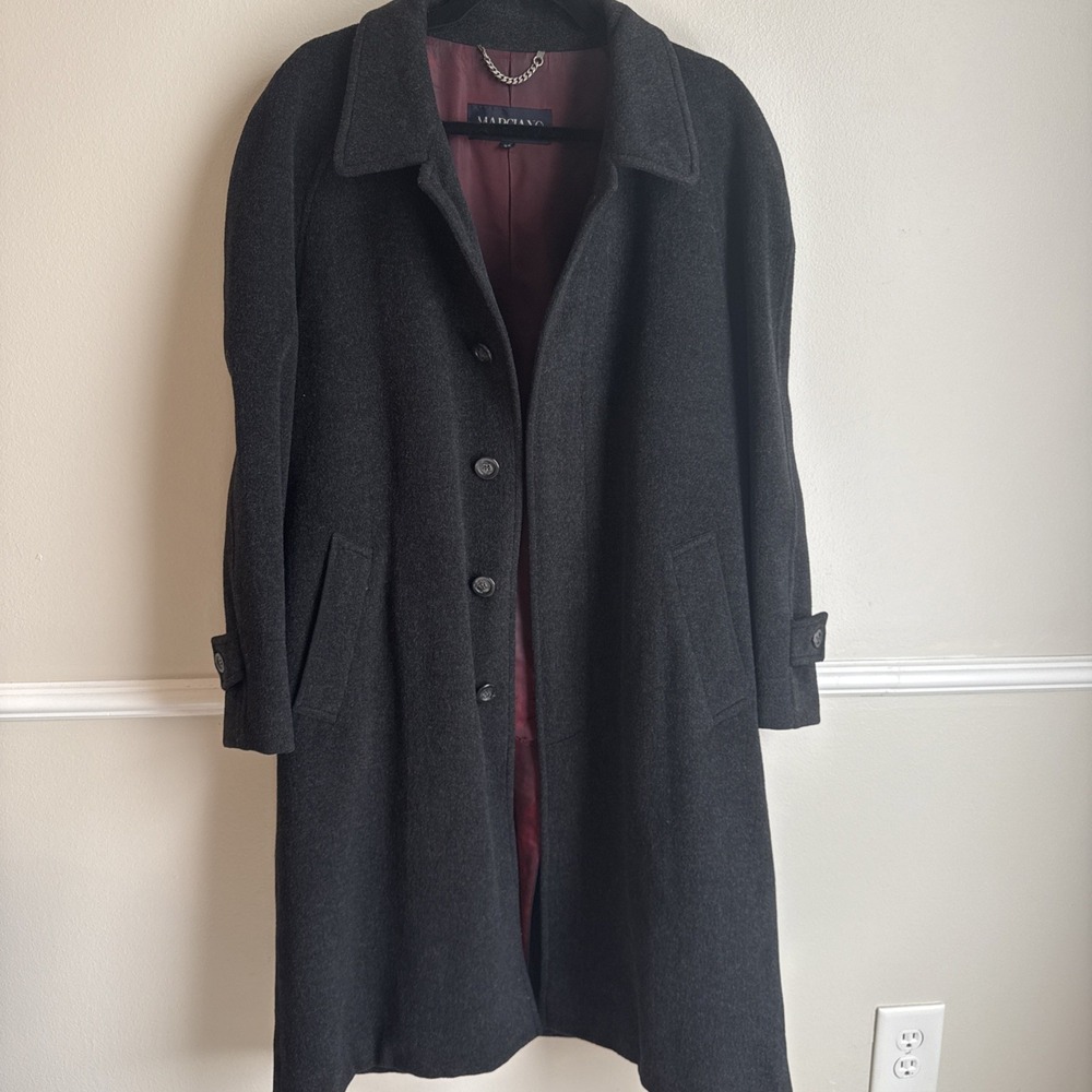 Marciano 100% New Wool Men's Dark Gray Peacoat Men's M